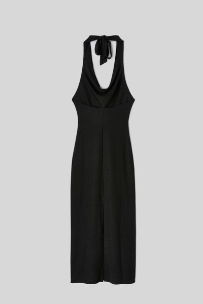 Robe longue en maille brillante