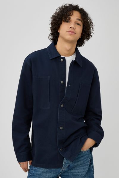 Surchemise en twill unie