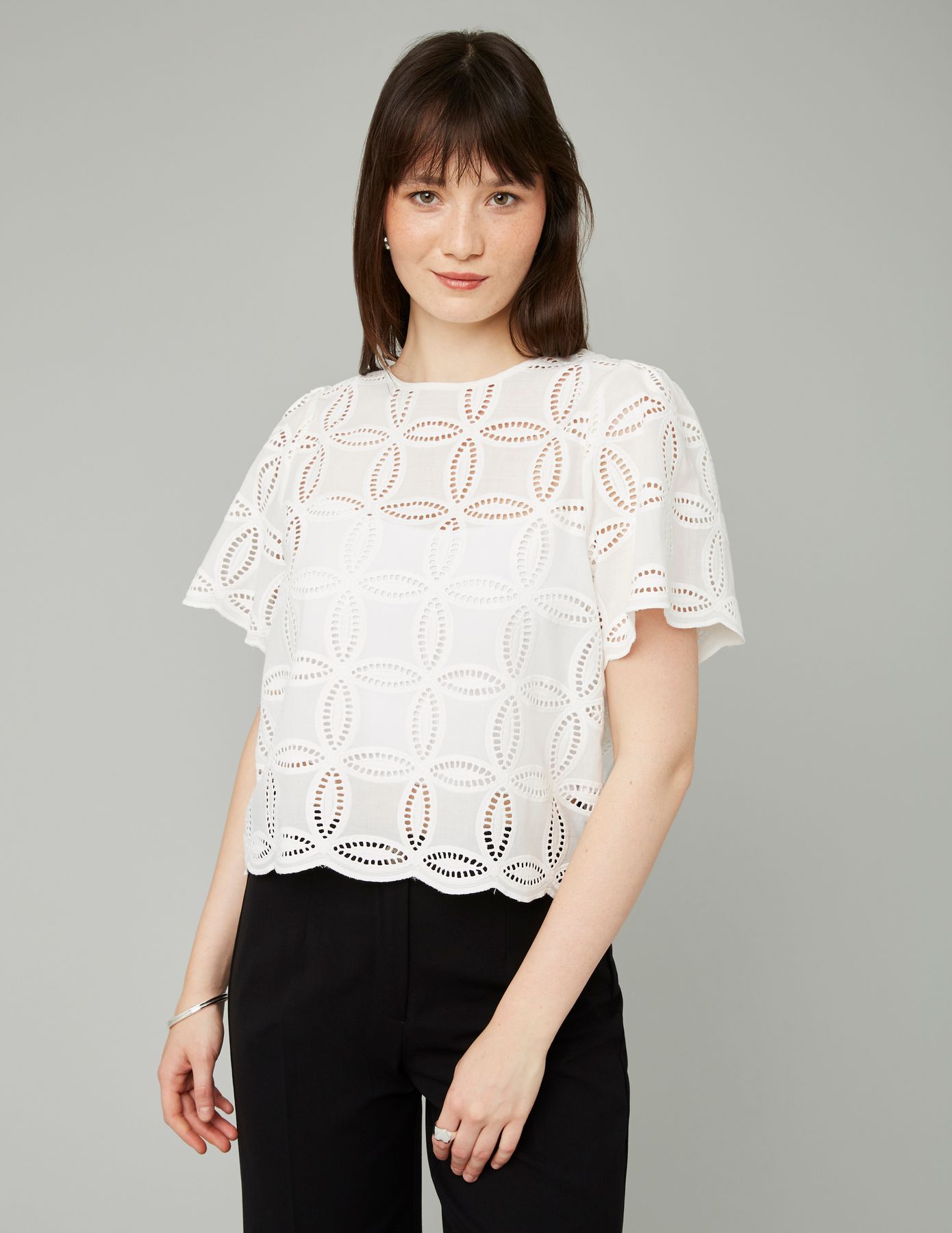 Blouse en broderie anglaise