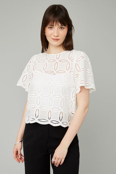 Blouse en broderie anglaise