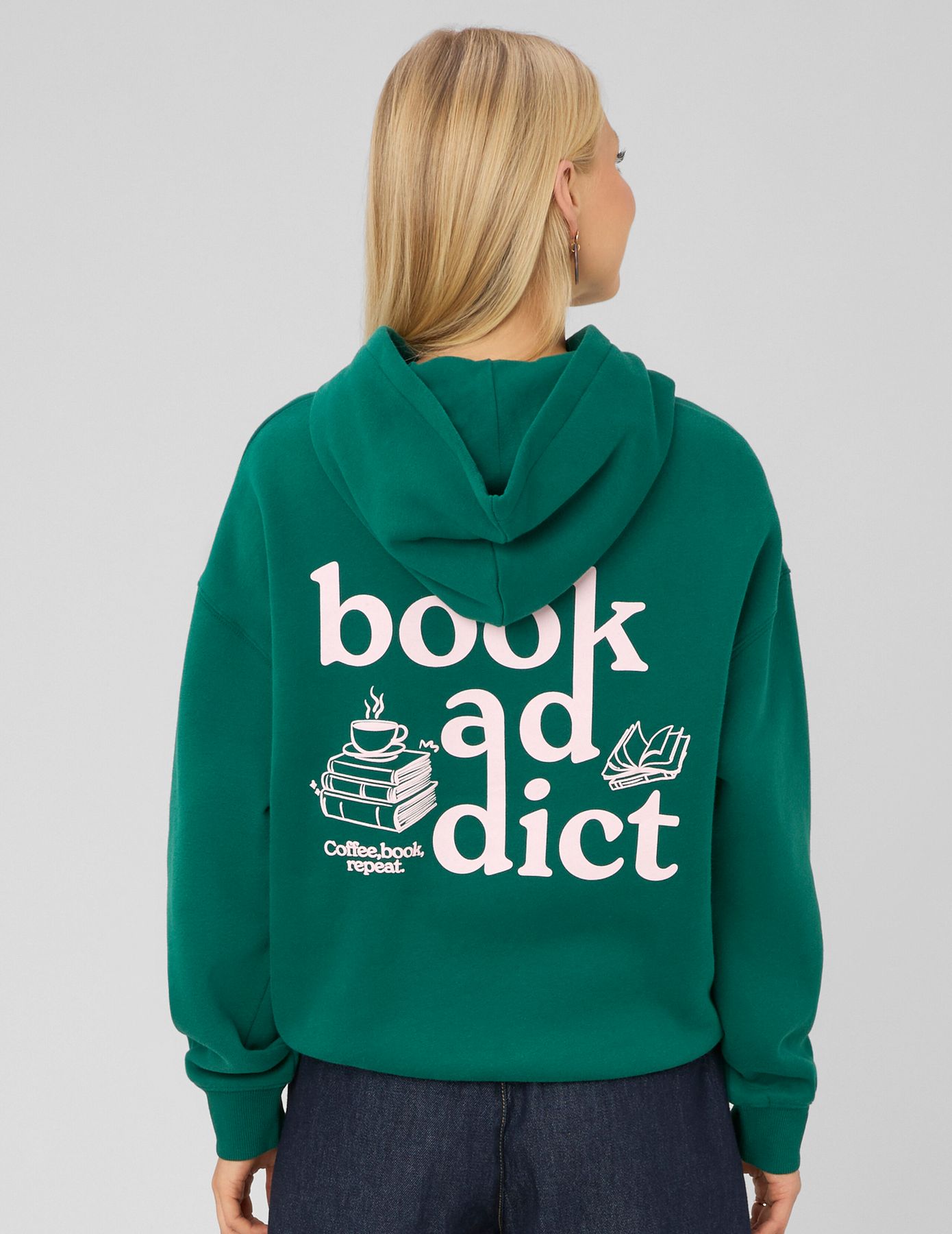 Sweat &agrave; capuche imprim&eacute;