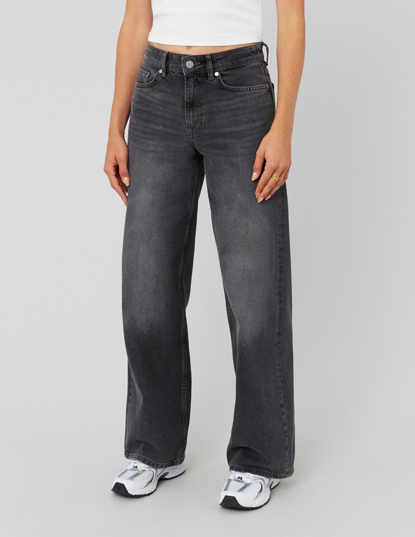 Jean wide leg taille basse