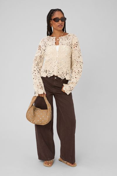 Veste crochet ajour&eacute;