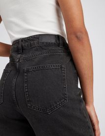 Jean straight taille haute