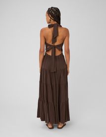 Robe longue dos nu