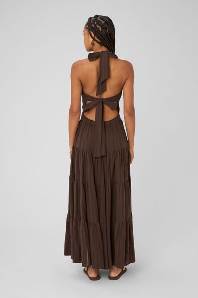 Robe longue dos nu