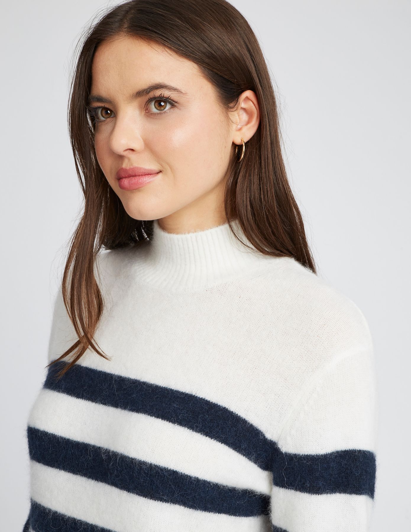 Pull col montant premium