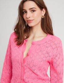 Gilet ajouré uni