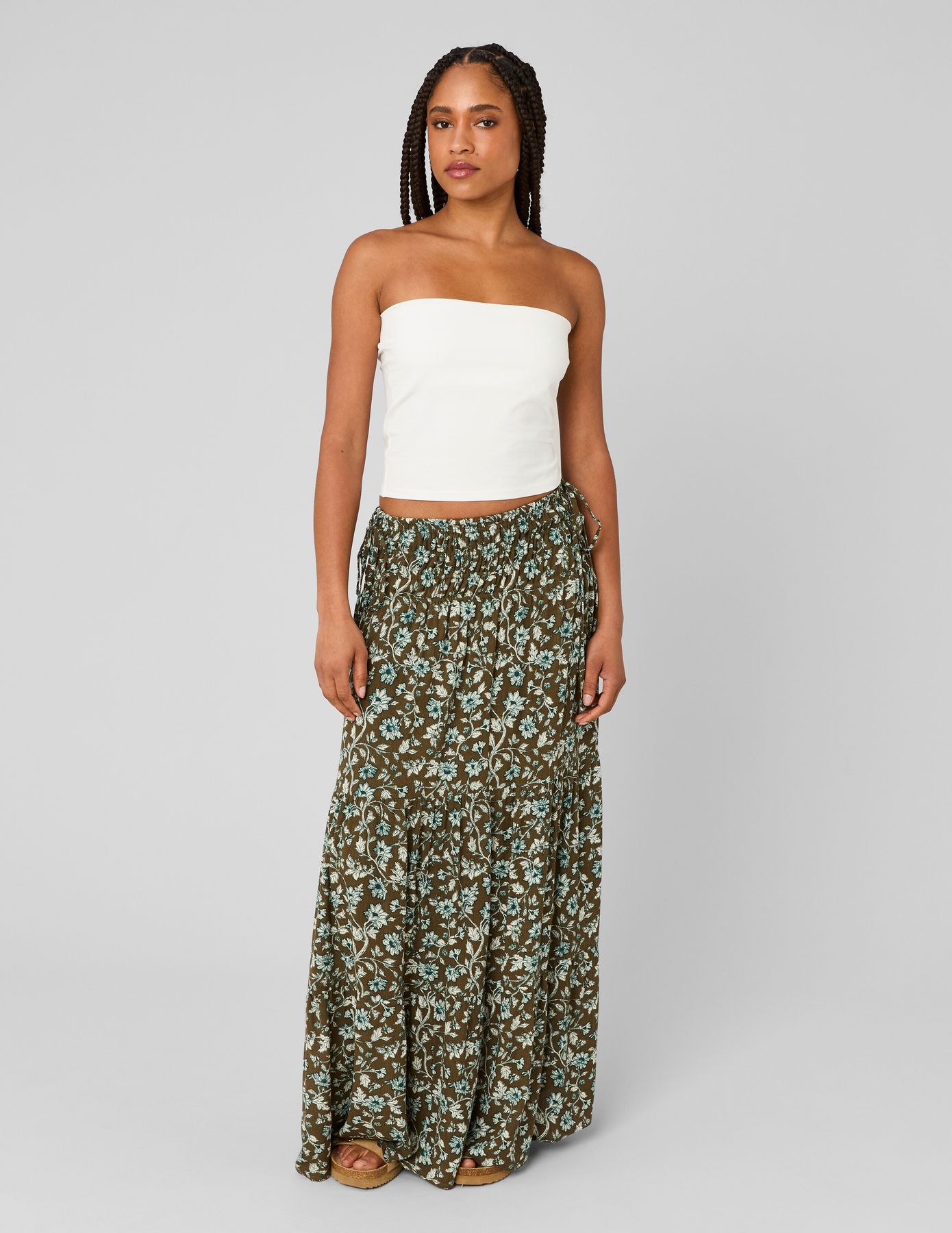 Jupon long imprim&eacute;