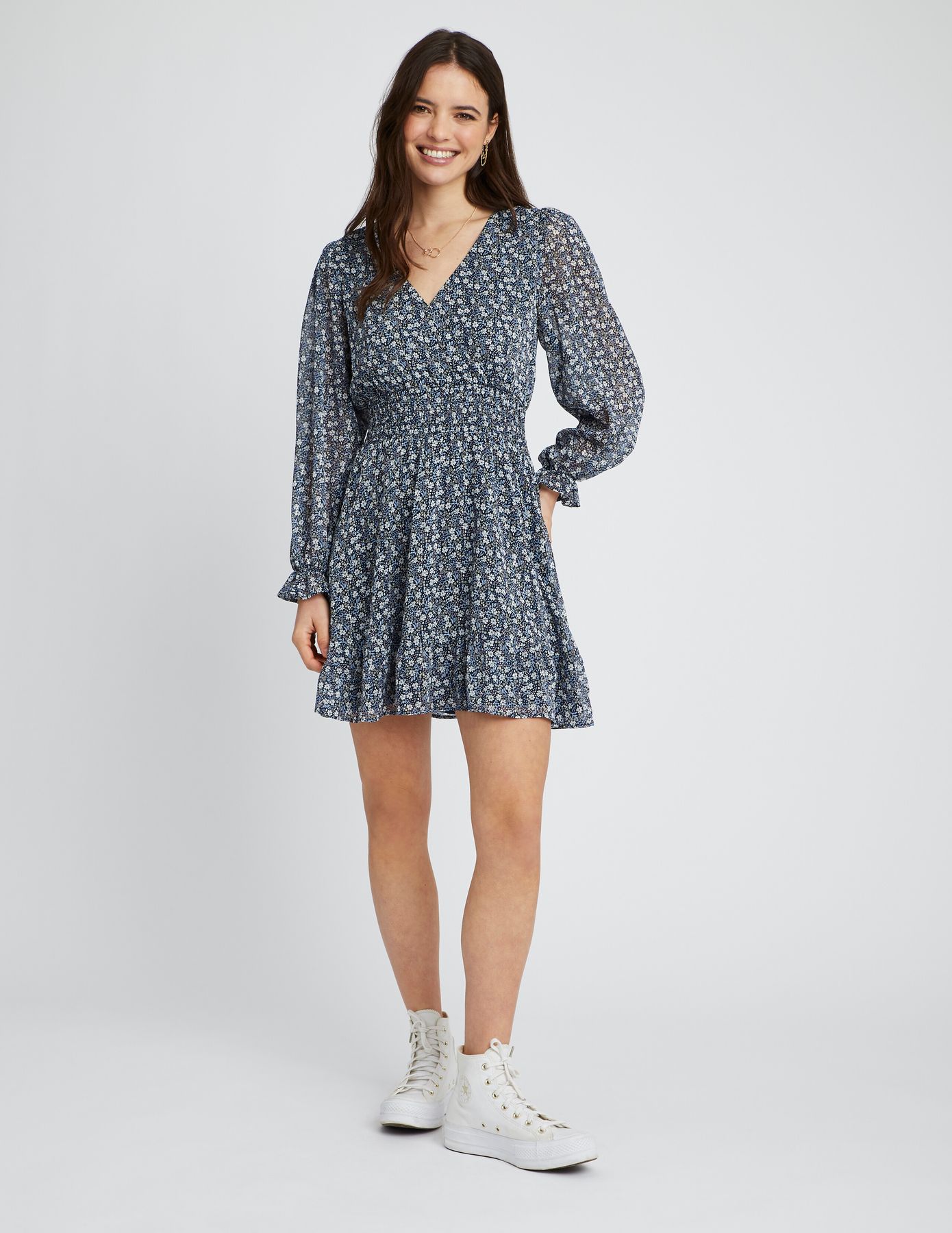Robe courte imprimée