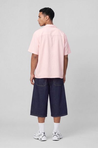 Chemise manches courtes mati&egrave;re fantaisie