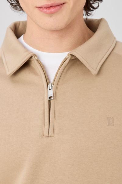 Sweat col polo zipp&eacute;