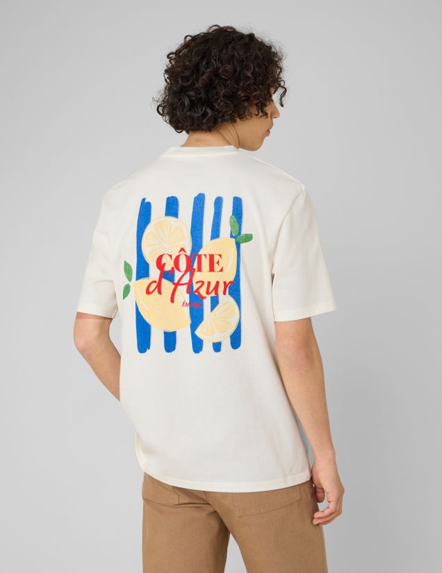 T-shirt imprim&eacute; devant/dos