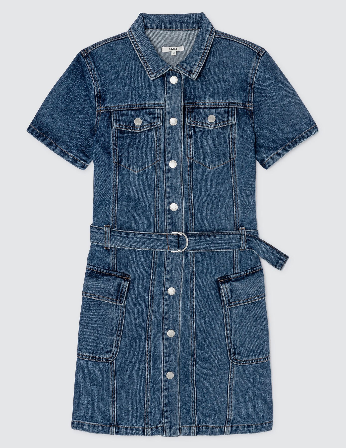 Robe courte en jean