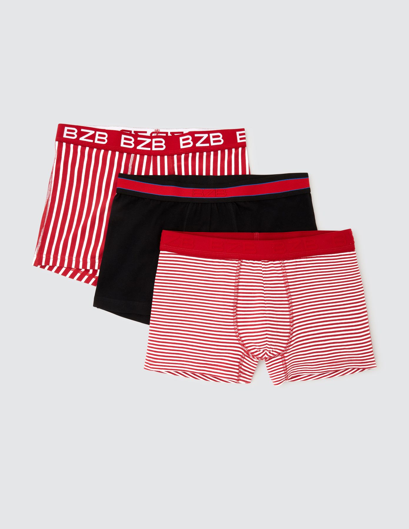 Lot de 3 boxers rayures