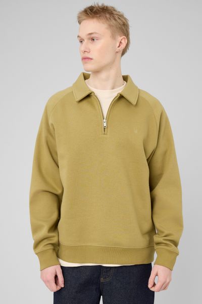 Sweat col polo zipp&eacute;