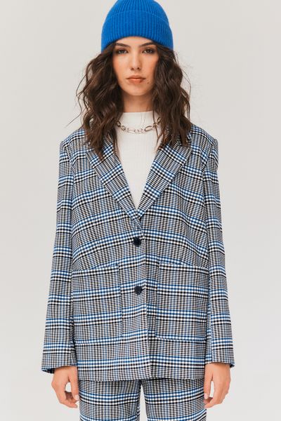 Blazer à carreaux