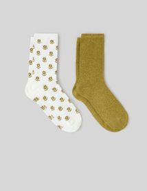 Lot de 2 paires de chaussettes lurex