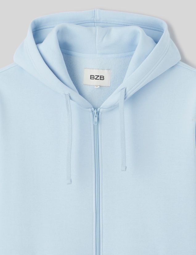 Sweat zippé à capuche