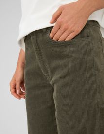 Pantalon wide leg velours