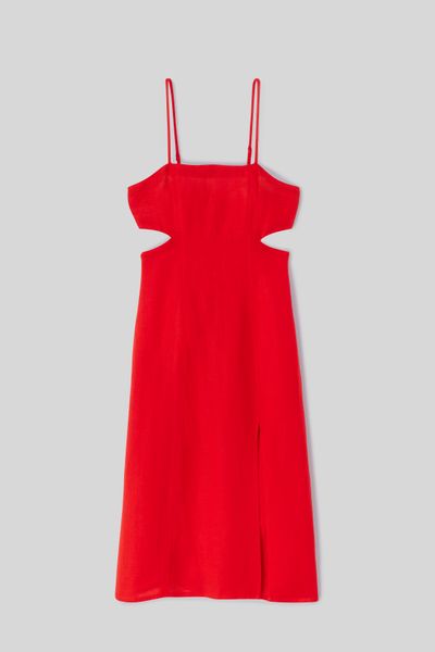Robe longue en lin