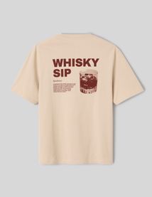 T-shirt imprim&eacute; devant/dos