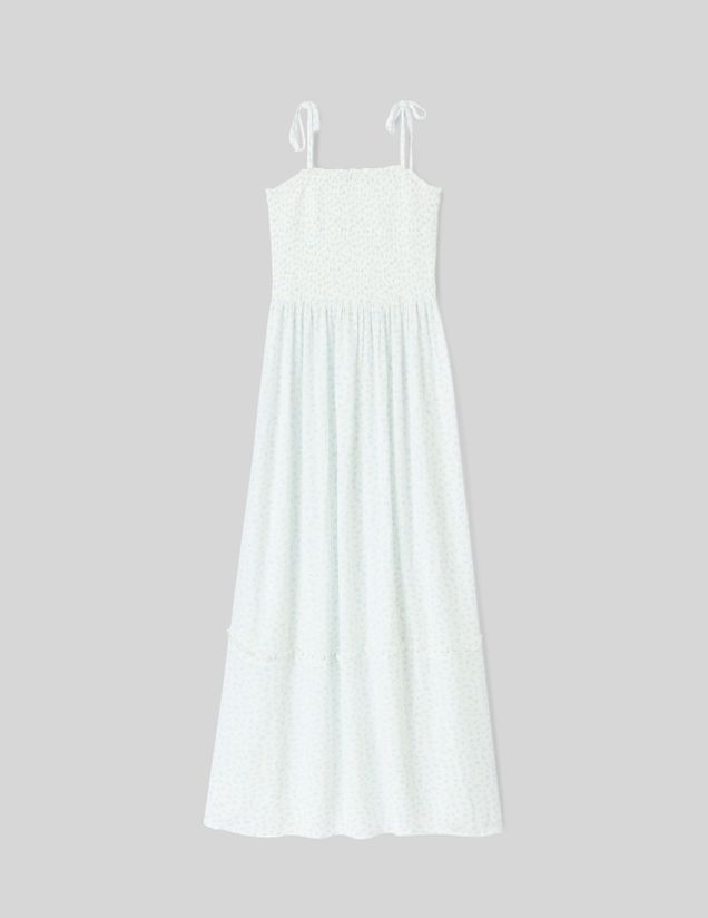 Robe longue imprim&eacute;e