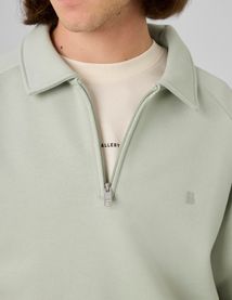Sweat col polo zipp&eacute;