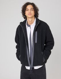 Blouson zippé sherpa