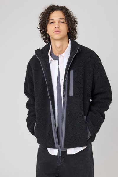Blouson zippé sherpa