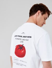 T-shirt imprimé devant dos