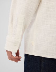 Surchemise unie mati&egrave;re fantaisie