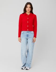 Gilet col polo boutonn&eacute;