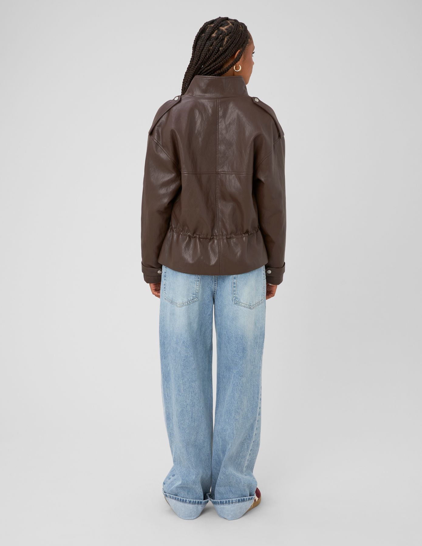 Veste en tissu enduit
