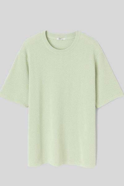 T-shirt maille textur&eacute;e