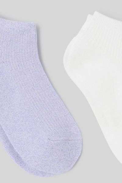 Lot de 3 paires de socquettes lurex