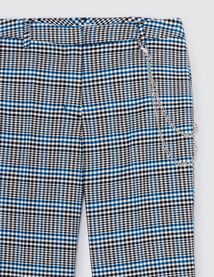 Pantalon carreaux avec chaine