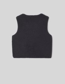 Gilet sans manches en sherpa