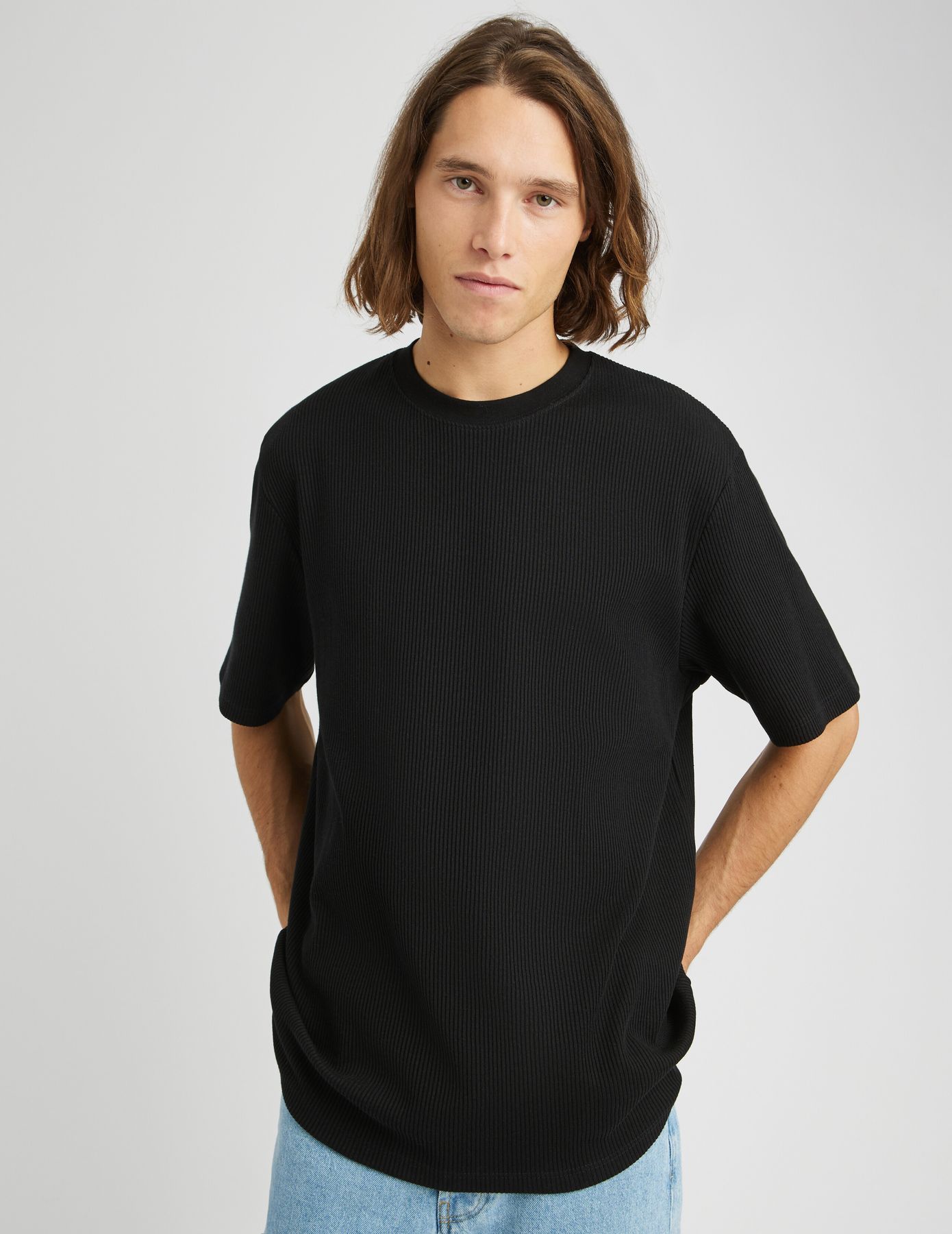 T-shirt structur&eacute; c&ocirc;tes