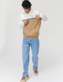Sweat colorblock avec bande contrastée