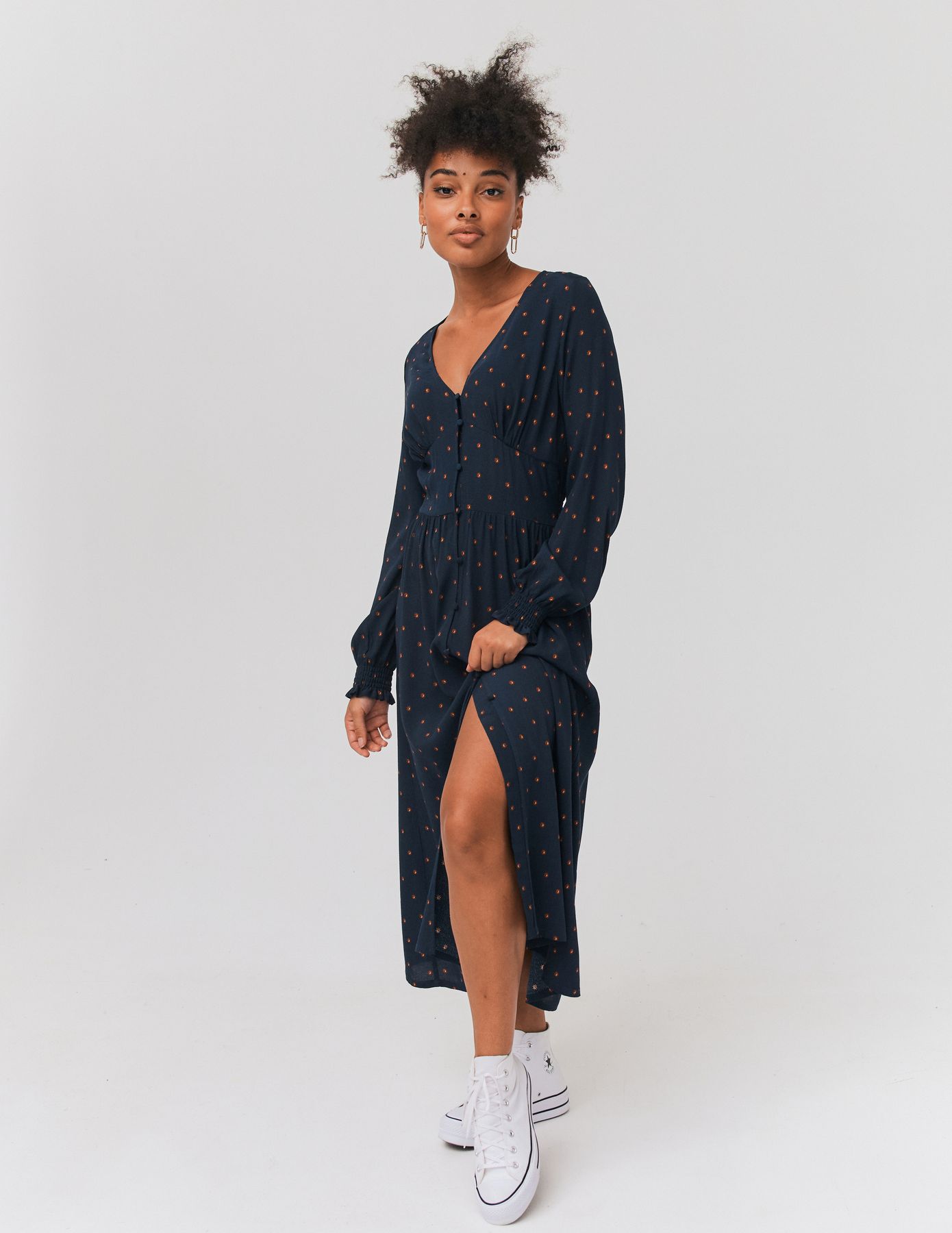 Robe longue imprimée