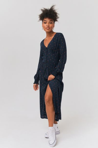 Robe longue imprimée