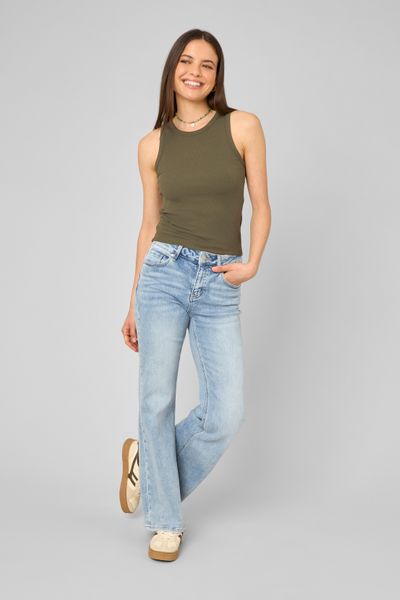 Jean flare taille basse