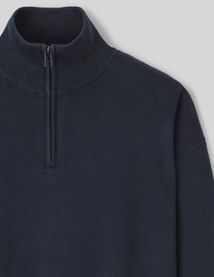 Pull col montant zippé