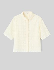 Chemisette en broderie anglaise