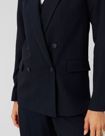 Veste blazer rayée polyester recyclé
