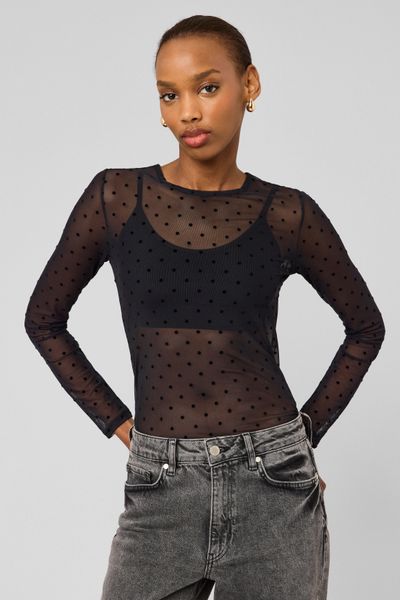 T-shirt r&eacute;sill&eacute; imprim&eacute; flock