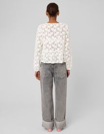 T-shirt en crochet &agrave; nouer