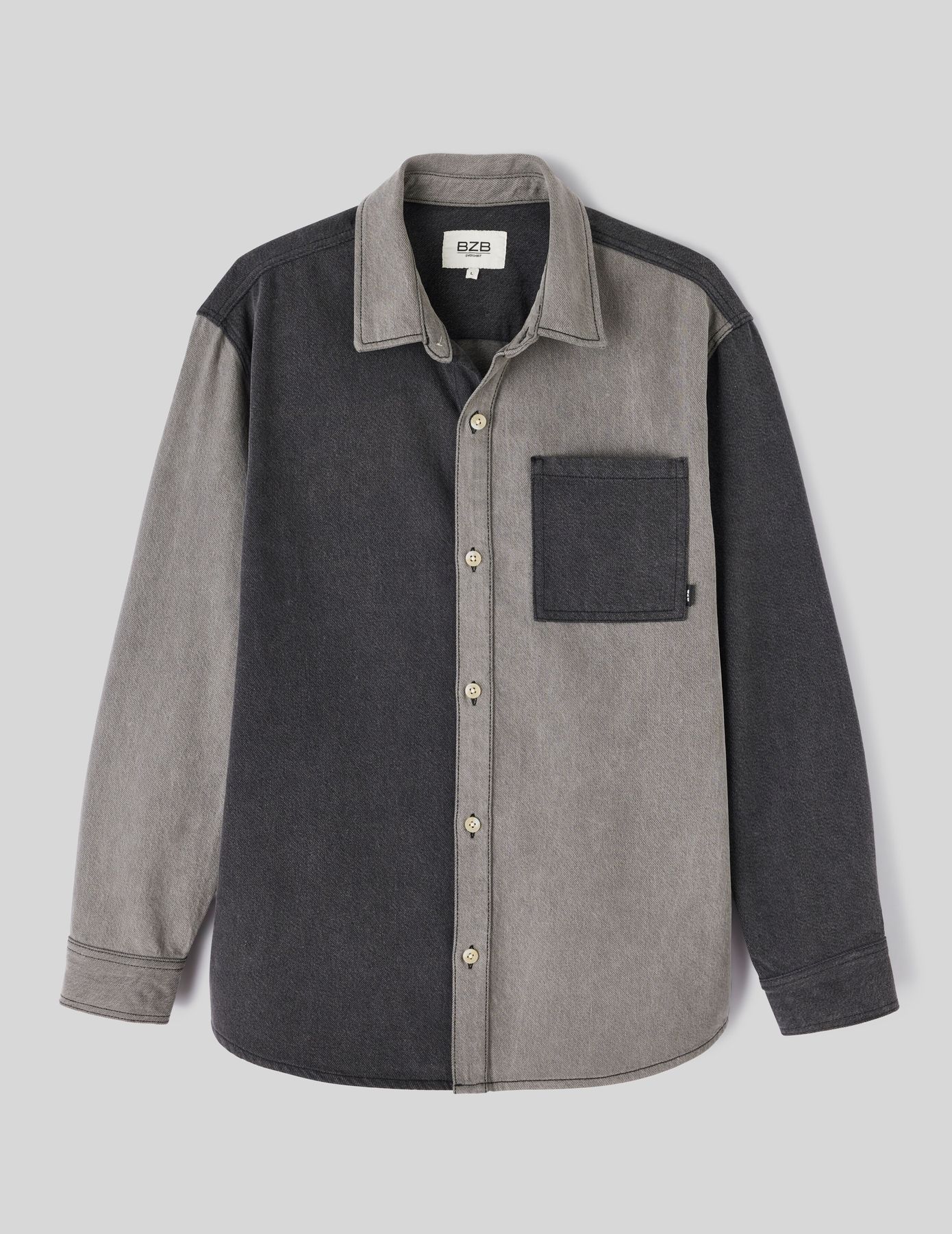 Surchemise en jean patch