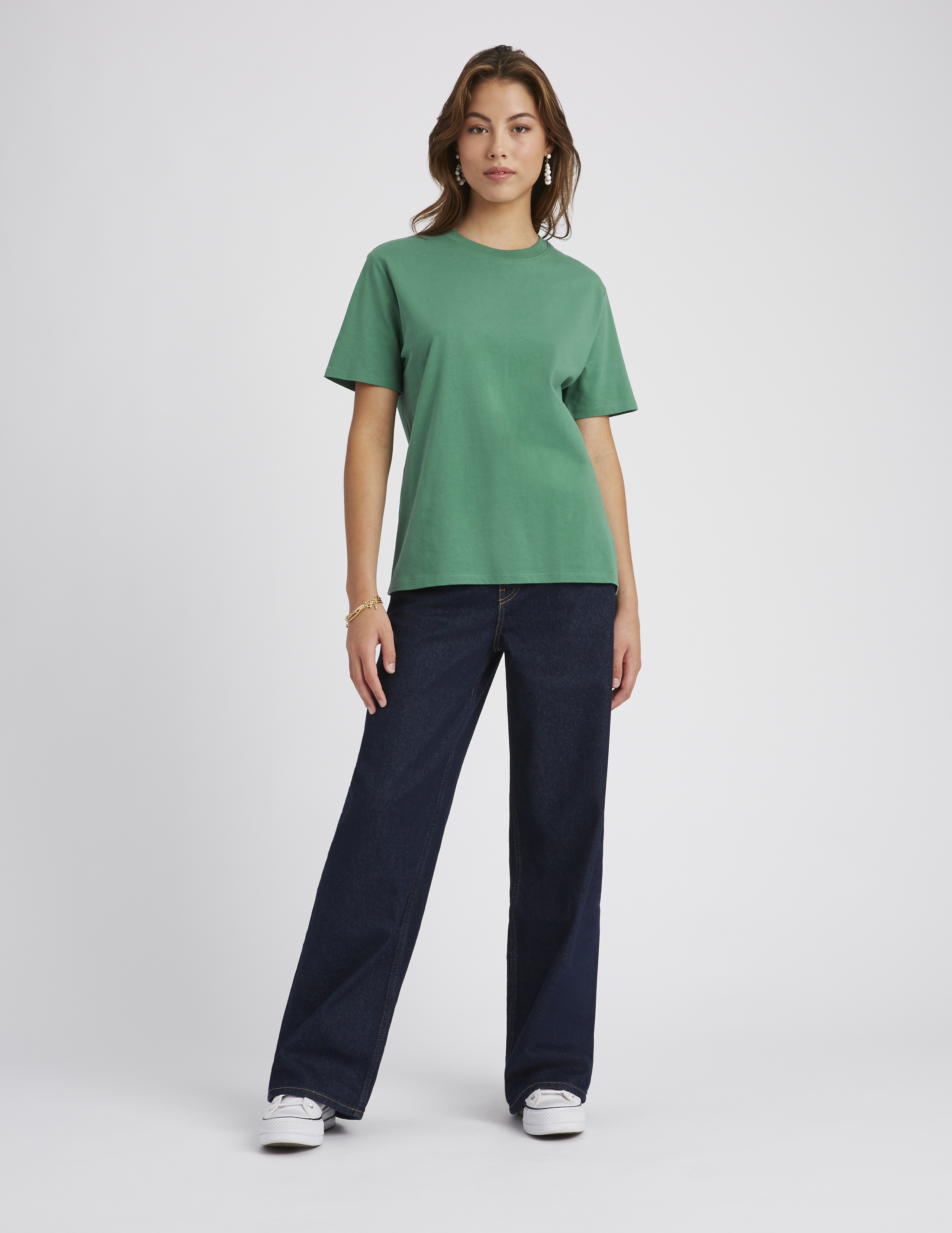 T-shirt Basique NEXT Fille 4 Ans - Bleu, Coton, Manches Longues, Col Rond (occasion Très Bon état)